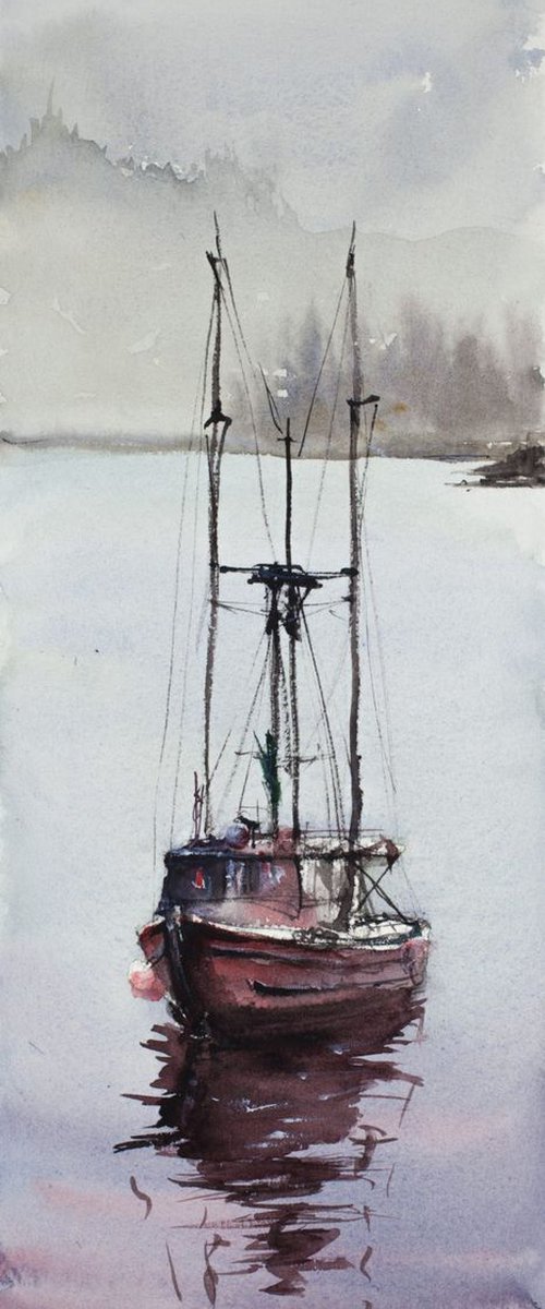 Fishing Boat by Tomasz Mikutel