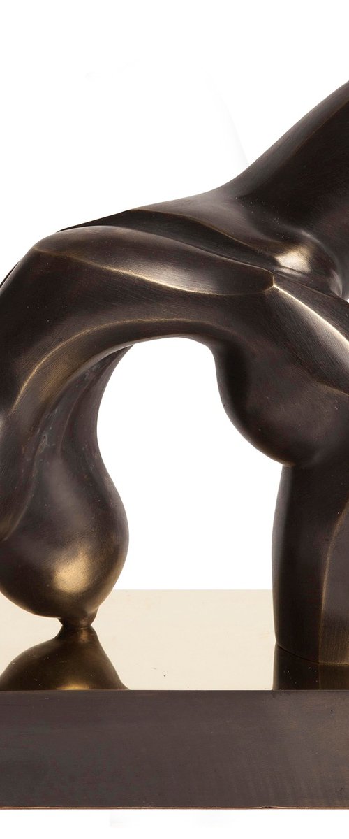 "Nude" Contemporary Bronze Sculpture by Veaceslav Jiglitski