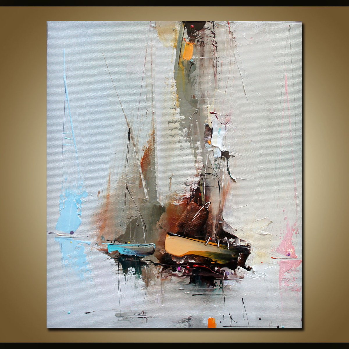 Expressive Oil Painting , Hidden Shores By Stanislav Lazarov, 10 X 12, Artwork For Sale On Artfinder