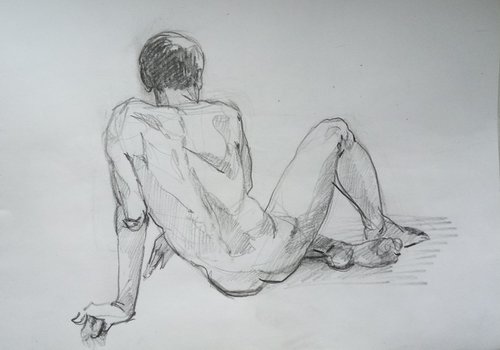 Male sketch 02-2022/1 by Oxana Raduga