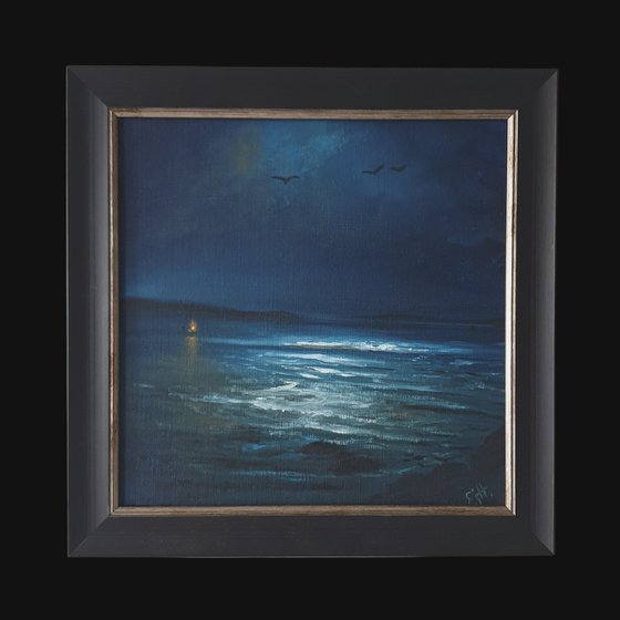 Moonstone, 'Beacon', oil painting