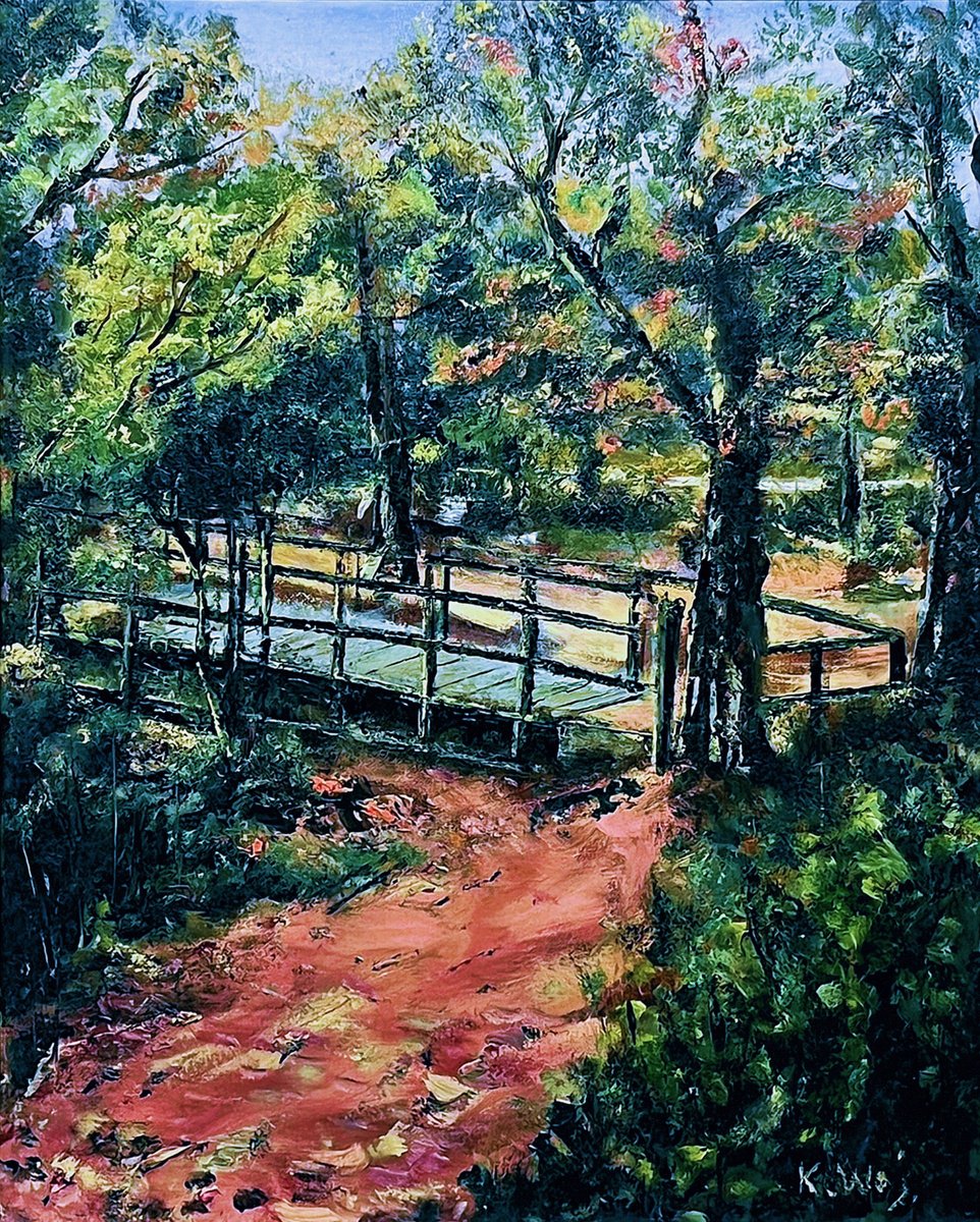 Expressive Oil Painting , Puttles Bridge By Kamil Woj, 17 X 21, Artwork For Sale On Artfinder