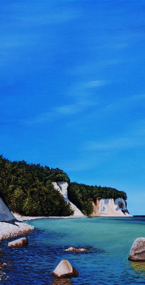 Chalk Cliffs of Ruegen Island by Dietrich Moravec