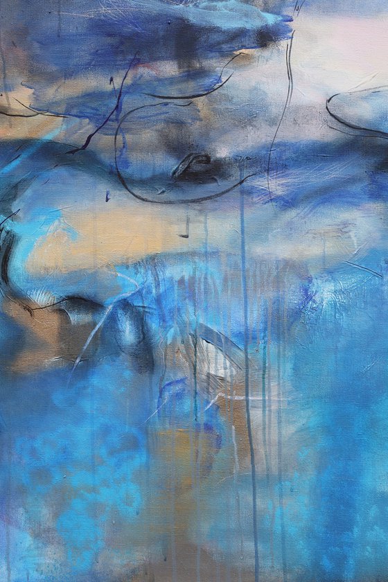 Landscape with Blue and Black