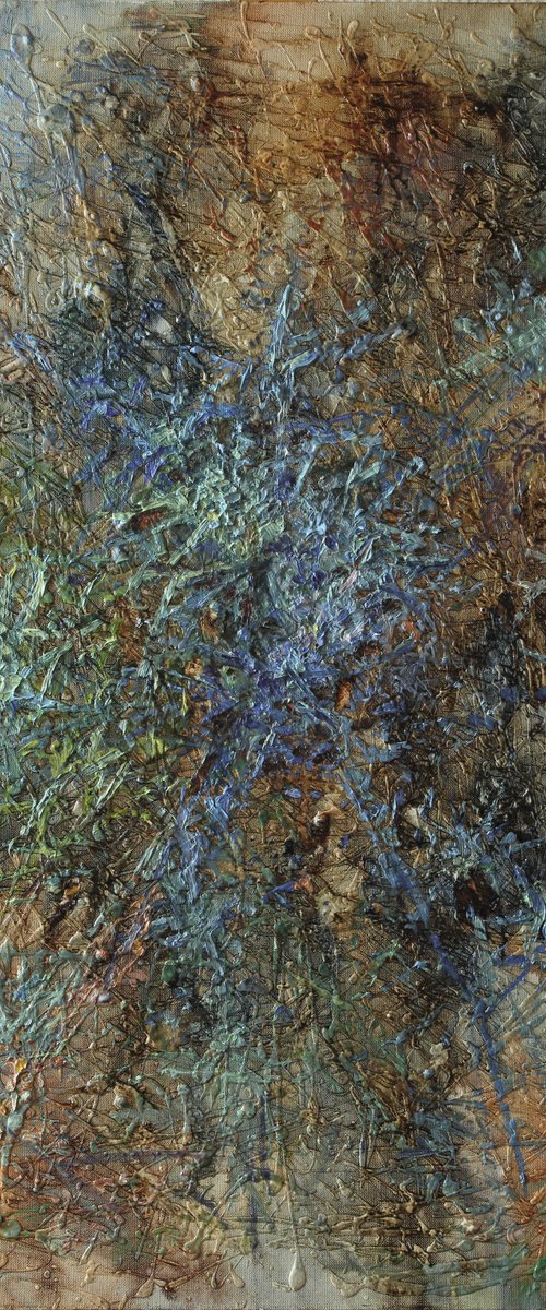 Blue grass.80х60 by Marina Podgaevskaya
