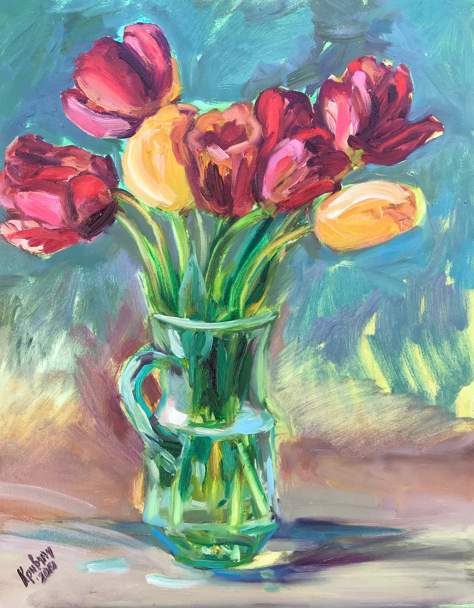 Tulips by Kateryna Krivchach