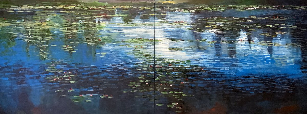 Pond and lilies IV by Stuart Roy
