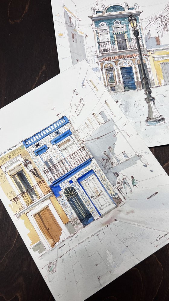 Valencia's Sunlit Pai(Diptych)