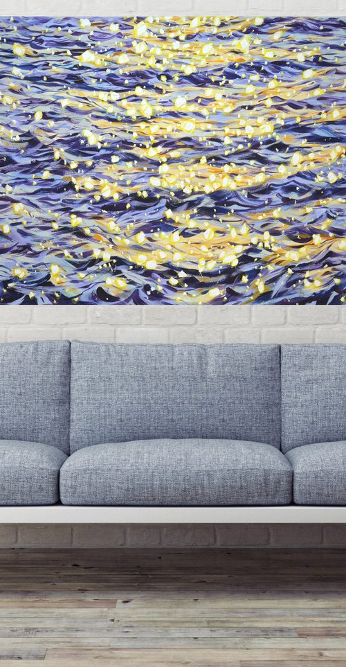 Evening glare on the water 8. by Iryna Kastsova