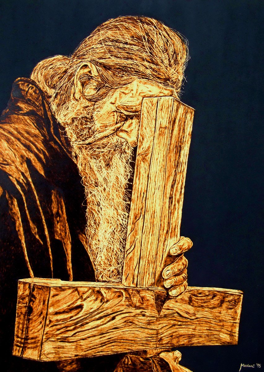 Prayer and Silence by MILIS Pyrography