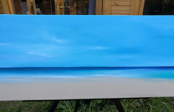 Beside the Seaside 5 - Blue, Panoramic, Cornwall, Scotland, Coast, Seascape