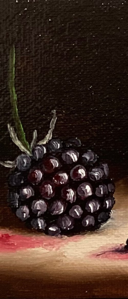 Little Blackberry still life by Jane Palmer Art