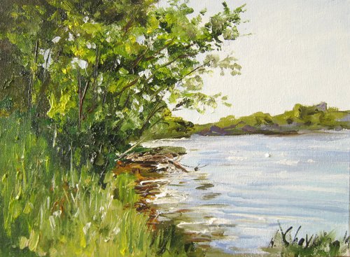 Tranquil River landscape by Natalia Shaykina