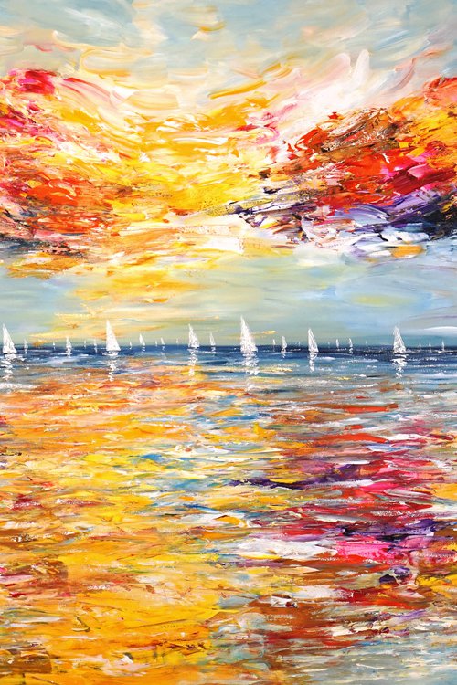 Seascape Sailing Impressions XXXL 1 by Peter Nottrott