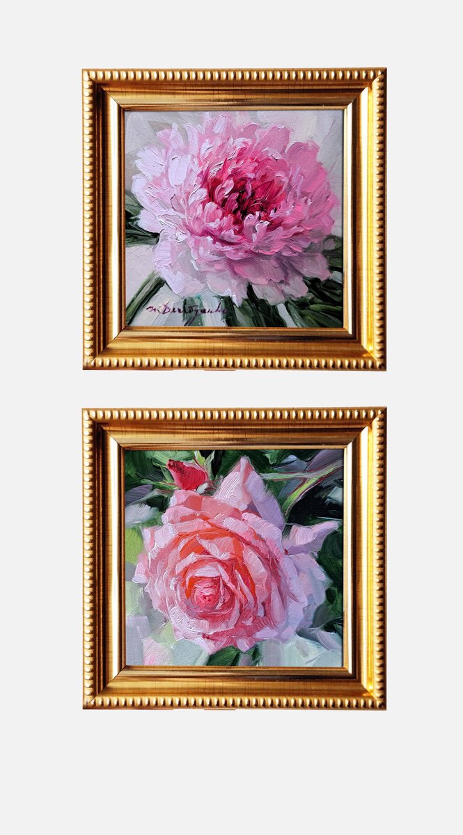 Peony Rose By Nataly Derevyanko, 5 X 5, Artwork For Sale On Artfinder