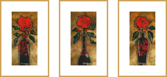 Rose stylized V