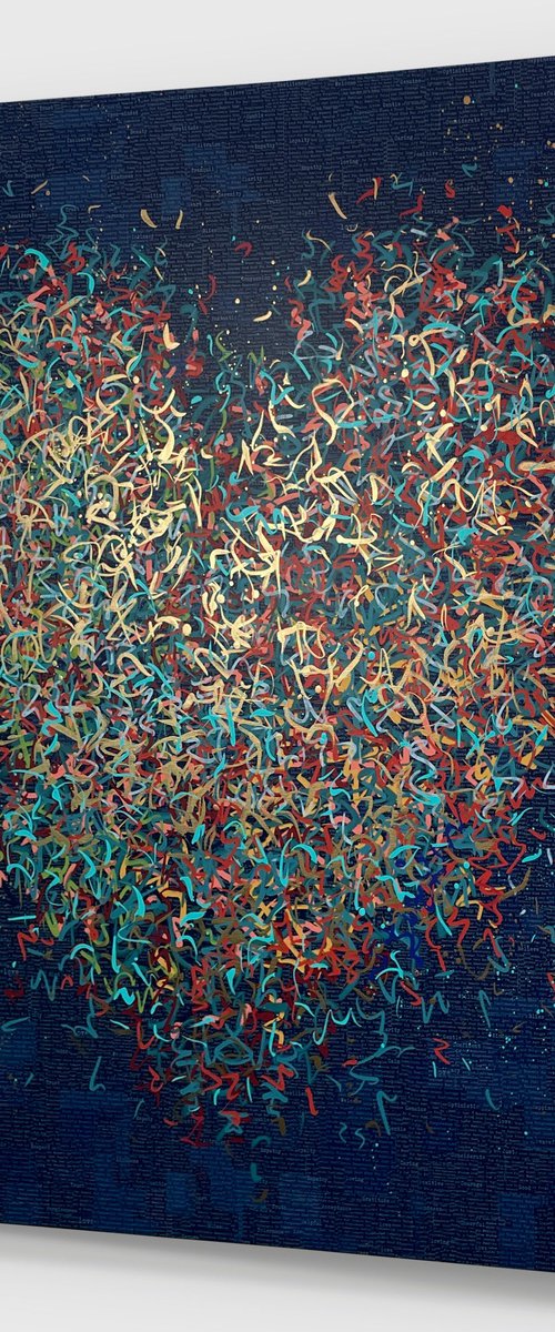 Midnight Optimist 127 x 127cm by George Hall
