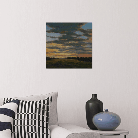 The Beautiful Sunset - sky landscape painting