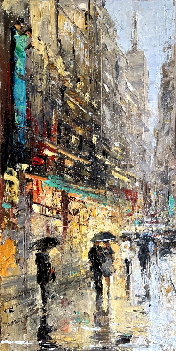 Evening. Manhattan. By Irina Alexandrina, 10 X 20, Artwork For Sale On Artfinder