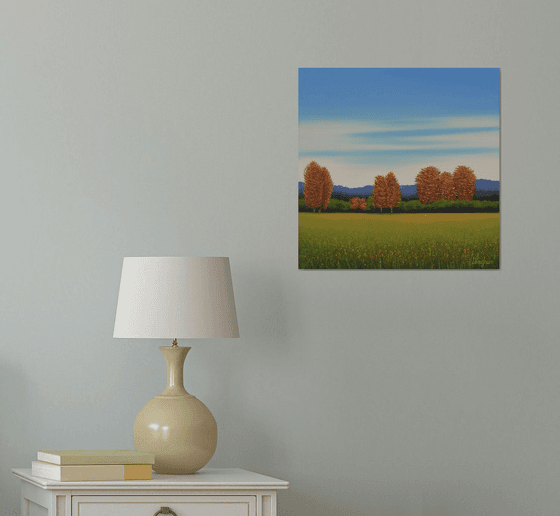 Red Trees - Fall Landscape