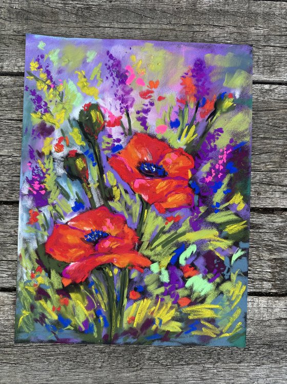 Red poppies