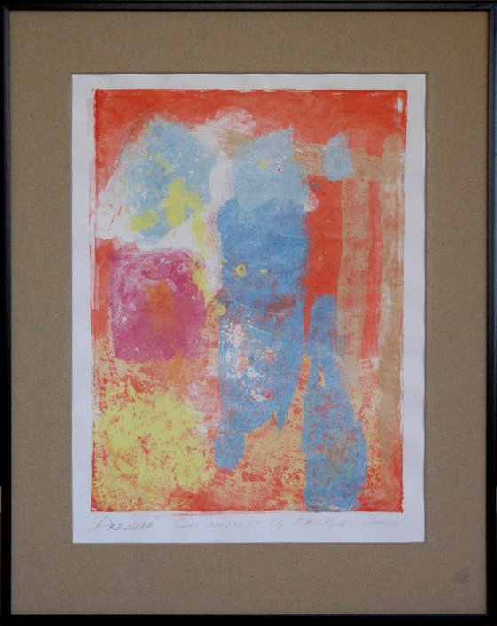 "Prelude". Monoprint.