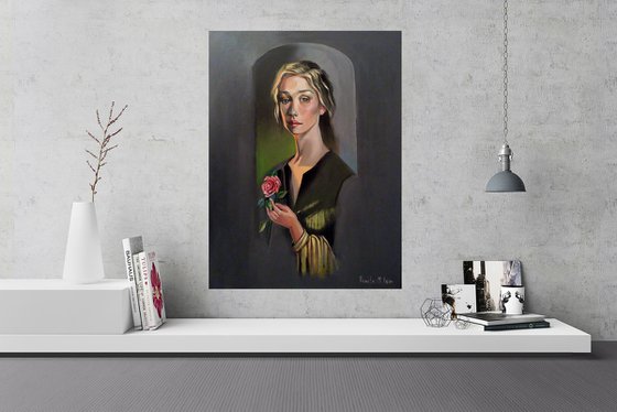 " Flora " - 60 x 80cm Original Oil Painting