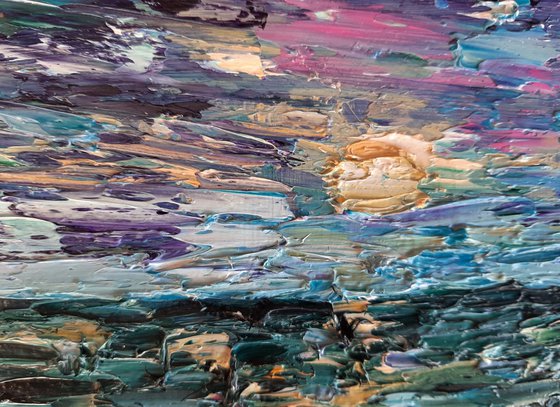 Sunrise Seranade - semi abstract seascape