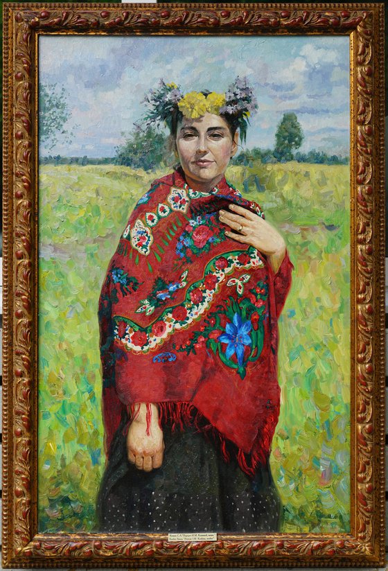 Mother's portrait. Summer