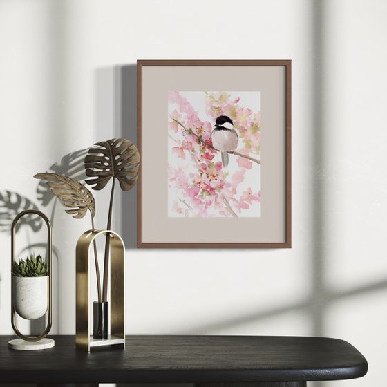Chickadee in the Spring