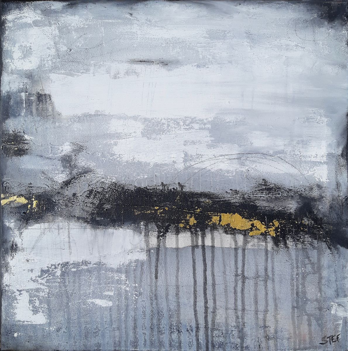 ’PATHS AND TRACKS’ #5 | Abstract landscape by Stefanie Rogge