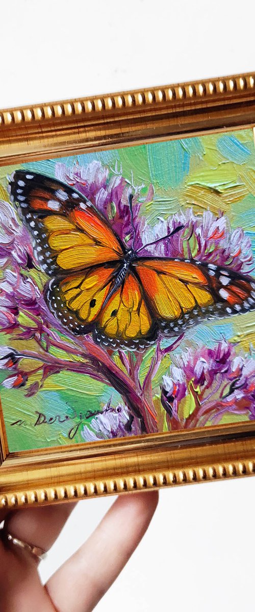 Monarch Butterfly painting by Nataly Derevyanko