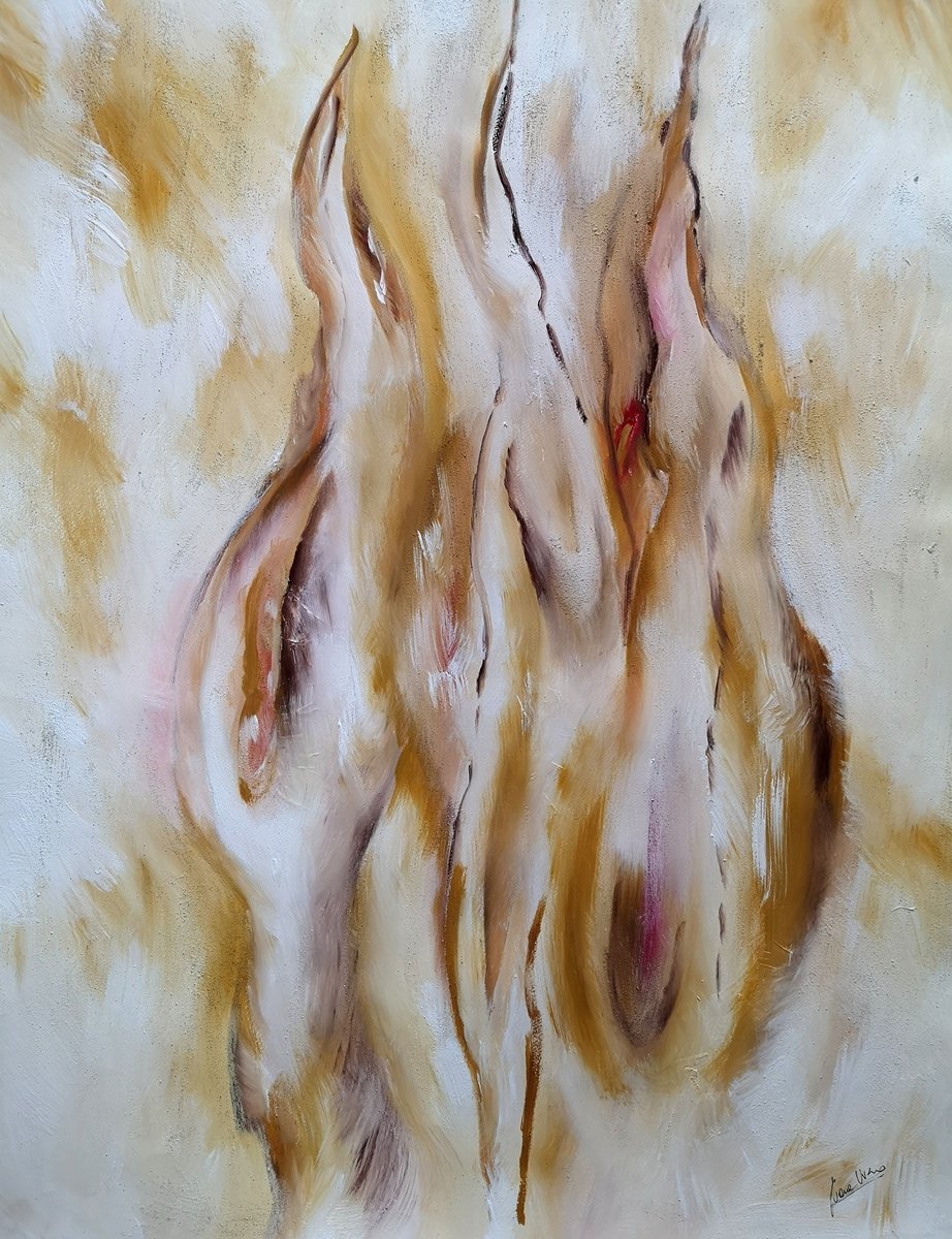 Abstract Painting By Ivana Urso, 28 X 39, Soul Vii, Original Artwork