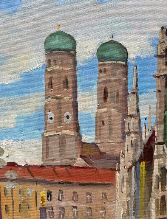 Munich Frauenkirche Cityscape