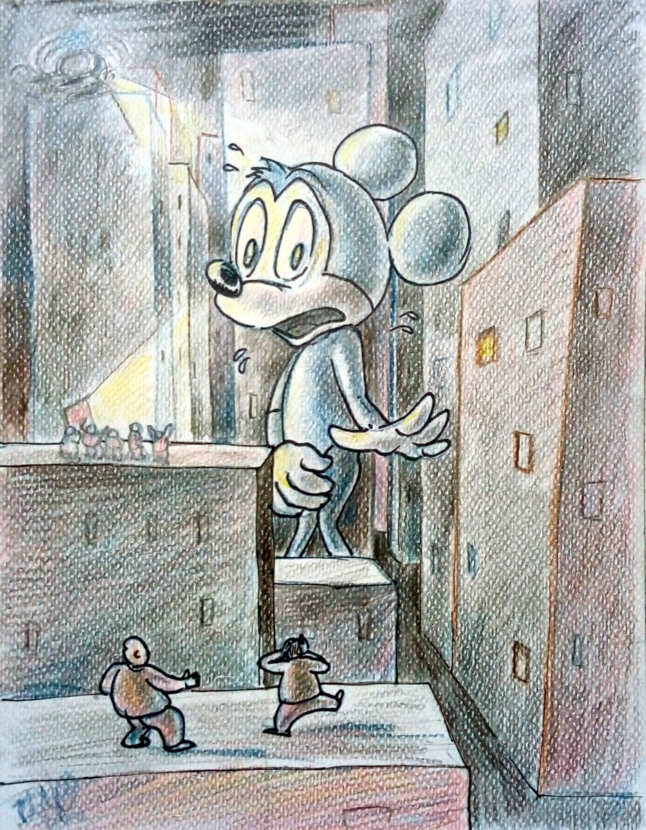 Mickey Mouse turned in a giant by paolo beneforti