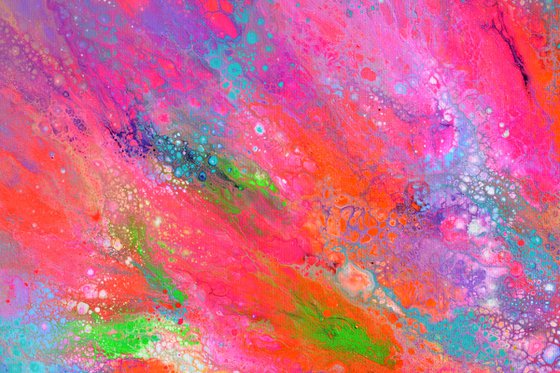 Flowing Energy 61 - Large Colorful Abstract