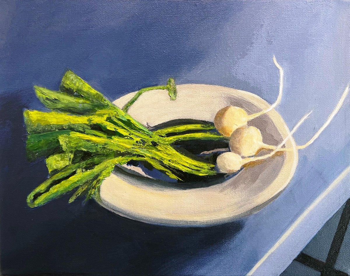 White Radishes by MaryAnne McKernie