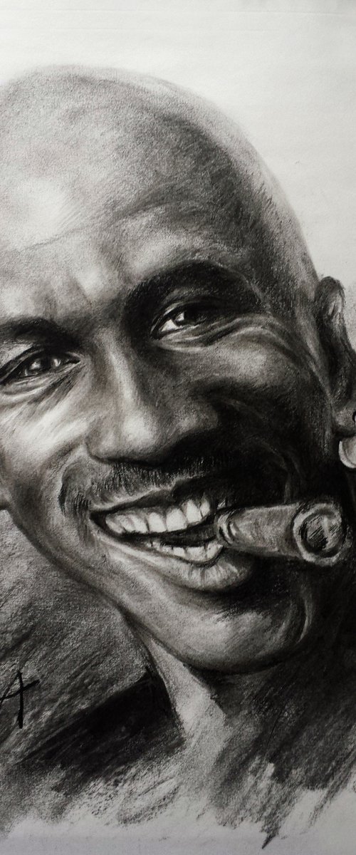 Michael Jordan, the greatest basketball player (Print Sold for Free Shipping) by Henry Cao