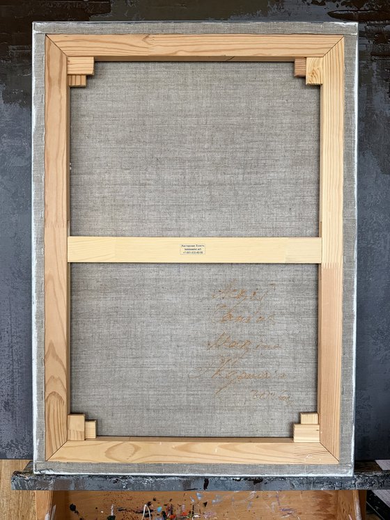Textured gold and silver relief