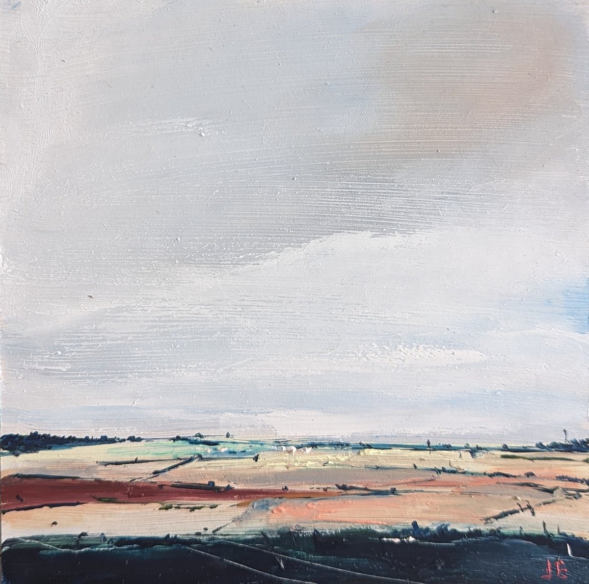 Miniature Abstract Chilterns Landscape #9 by Jo Earl