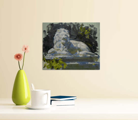 Lion in Spring Light
