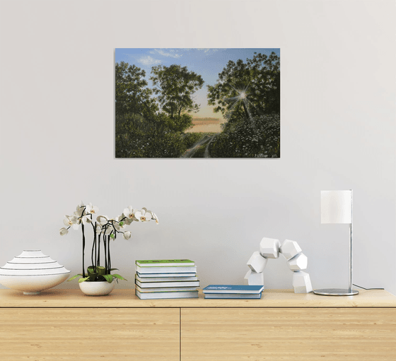 Summer Landscape with Country Path