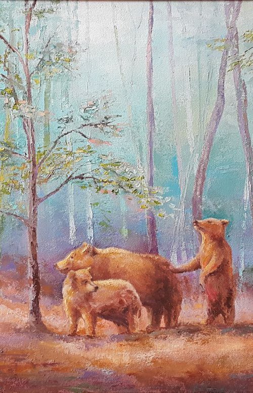 Once in the forest by Mary Voloshyna