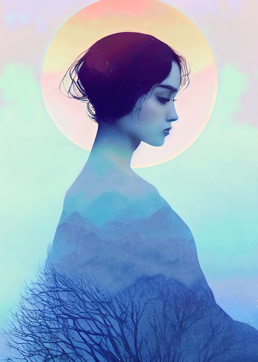 Digital Painting Tenderness ll by Yulia Schuster