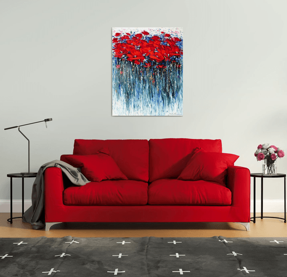 Where Poppies Dance in Rain