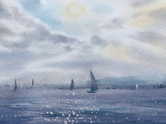 Yachts at sea #17