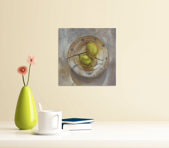 Lemons on the plate