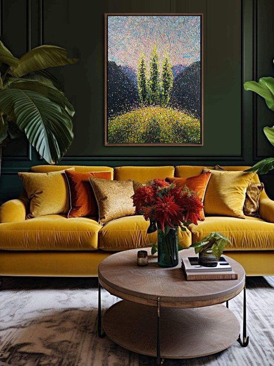 Summer’s Golden Resonance - framed