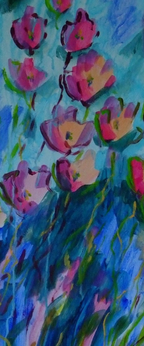 Blooming Garden Scene by Marina Krylova