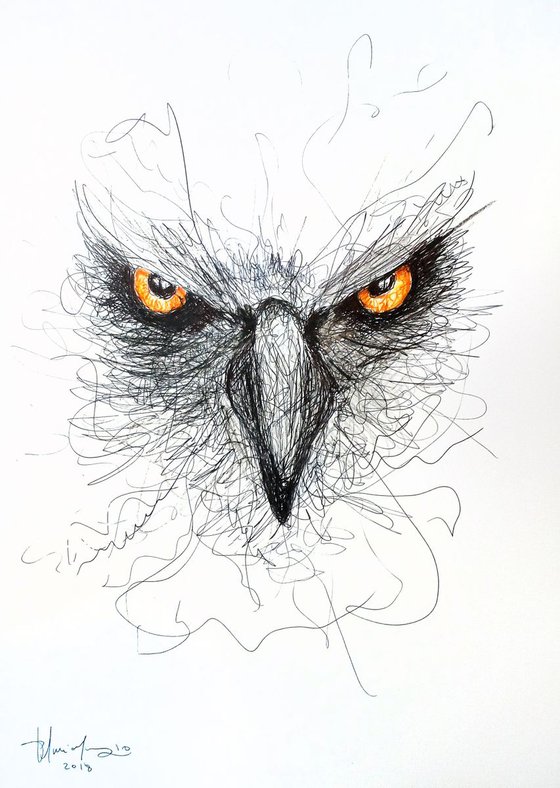 Call Me Eagle - scribbles series